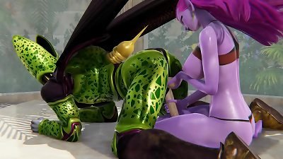 Dragon Ball - Cocotte gets plowed by cell