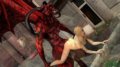 Horny Devil. Demonic 3D Fuck