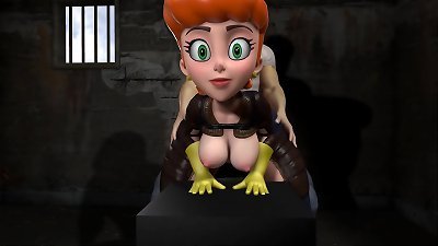 Dexter's mummy bend Over poked Standing up Fallout and Dexter's Lab Parody