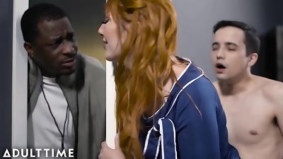 ADULT TIME - Lauren Phillips' husband nearly Catches Her smashing A Student!