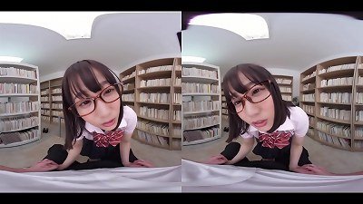 beautiful lady In Uniform With Glasses seduces You In The Library And Has creampie fucky-fucky With You!ã€€Yuri Shinomiya