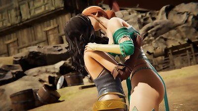 double Futa - The Witcher trio - Yennefer gets creampied by Triss Merigold
