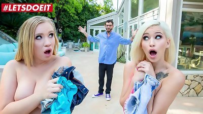 SCAM ANGELS - (Bailey Brooke, Kiara Cole & Logan Long) cuckold hubby It's Getting Laid With His sexy new Neighbor dolls