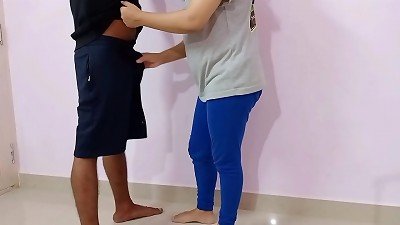 Desi xxx Nepali Indian bhabhi wake up daver and sex with him until internal ejaculation  Clear Hindi Voice