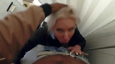 Ineterracial three way in IKEA with bbc & BWC