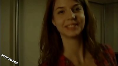 Diana 18y weird christmas shoot & deep throat