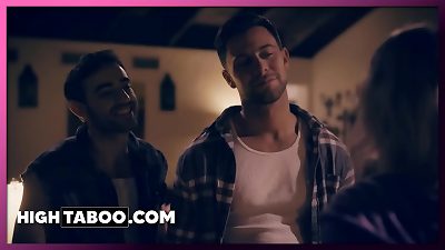 Backpacker chick (Zoey Monroe) forced to pound the Cowboys