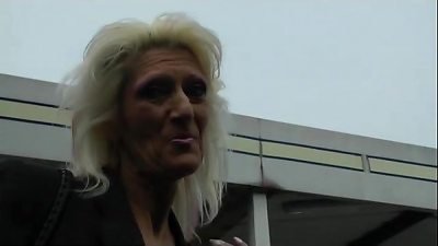 A grandmother displays off