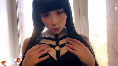 Hot Brunette Deep Sucking and Sensual Fucking for Money