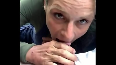 thin crack tramp deep-throats my stiffy in public. video finishes with me nutting in her slutty facehole - observe more on snap talk : Nolavideos504