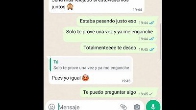 chatting to my girlfriend after porking