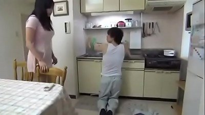 cute asian chick fucks the plumber