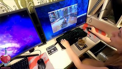 I stopped her playing Dragon Age but she seemed anxious to be plowed hard