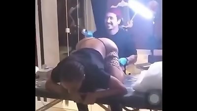 anitta doing tat in the rear entrance