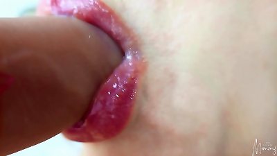 eating Your Lollipop- Oral Fetish, fuck stick Blowjob, stupid Lips
