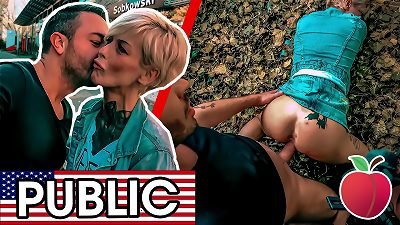 slim mommy Vicky Hundt has a need for hard outdoor hookup & rails his shaft behind a gas station! (ENGLISH) Dates66.com