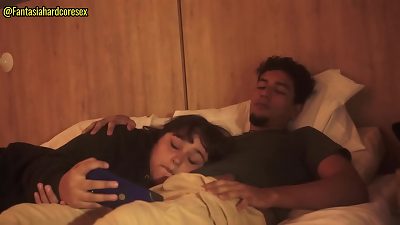 I was watching Netflix with my stepsister and she lay down on my lap so I could put my cock in her mouth.