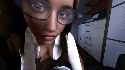 super-fucking-hot fuck-fest With a secretary l 3 dimensional cartoon hentai