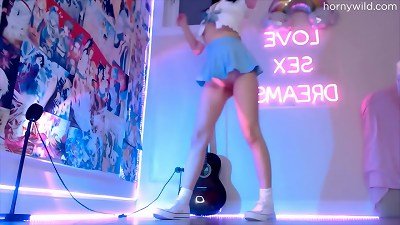 japanese teen is fingering her twat