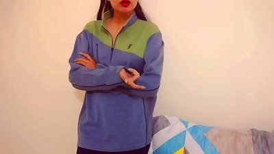 hardcore Indian teenage girl pulverizing highly stiff by boyfriend's buddy doggy style in washroom on Christmas with clear hindi voice