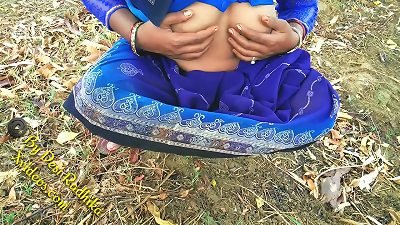 Indian Village girl With innate furry labia Outdoor hook-up Desi Radhika