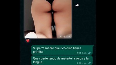 WHATSAPP chat WITH MY PRI GETS hot AND I RECORD HER WHILE I tear up HER IN four