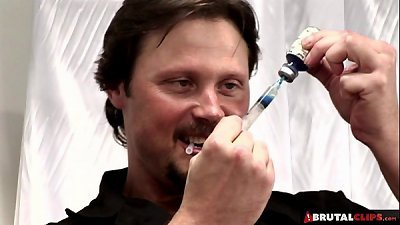 BrutalClips - Captive slut has to drain many cocks