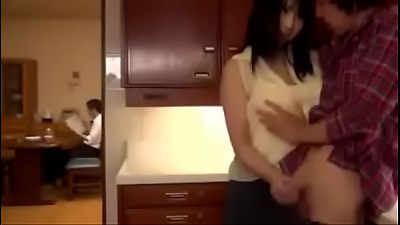 Japanese Asian Mom loves to fuck with Son