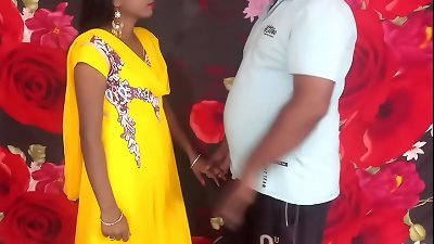 youthfull slender girl penetrating in new sundress