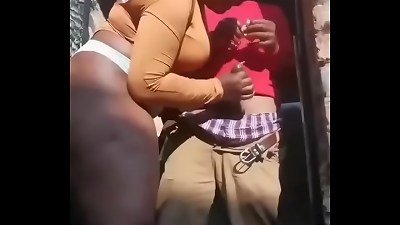South Africa youthful girl giving aged man deepthroat job