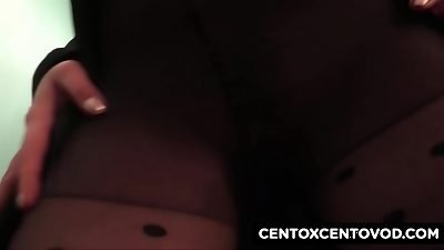 3 way in pantyhose by Alex Magni with Roxana Ardi and Layla