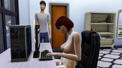 StepSON Catches His korean mom masturbating In Front Of The Computer And Then Helps Her To Have bang-out After long Time sans  - Family hump Taboo - Adult video - forbidden hookup | japanese mom And Stepson Story