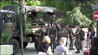 Public fuck-a-thon 3 way by the world famous Eiffel Tower in Paris