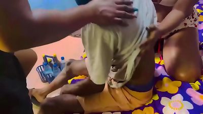 Me And My step step-sister Took Advantage And pound The hotel worker When He Brought The drinks We Bought