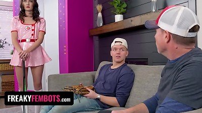 lovemaking Robot Veronica Church teaches inexperienced guy How To Make It To third Base - freaky Fembots