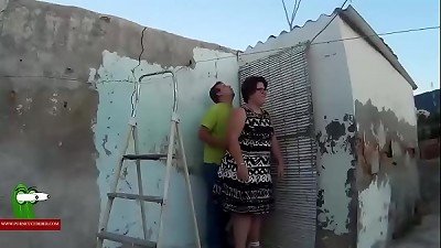 It's time to stop working for pummeling in the older patio ADR0433