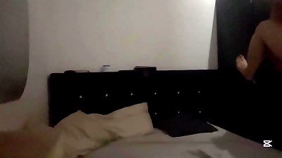 elder lady with big hooters gets on all fours, moans, and cums.