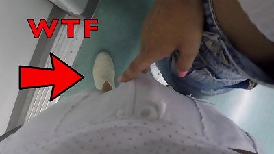 Stepsister seduce a Stranger Unknown guy on a Public Train!