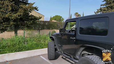 Livia, young kinky girl, gobbles sausage and pussy