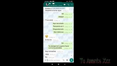 My neighbor gets crazy on WhatsApp and we take advantage when her spouse is not at home