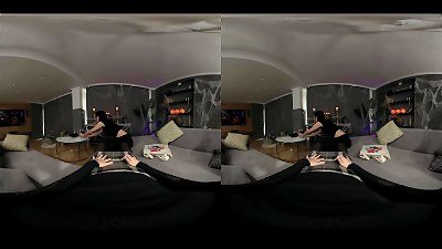 Halloween threesome with Her finest pal and a Vampire