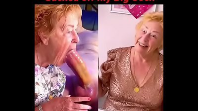 slut granny Cathy Elsner Neighbour sucking off My meaty erect man rod and Cathy swallows all my spunk geyser
