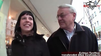 aged guy USER HELMUT PICKS UP youthful GERMAN nubile ON THE STREET