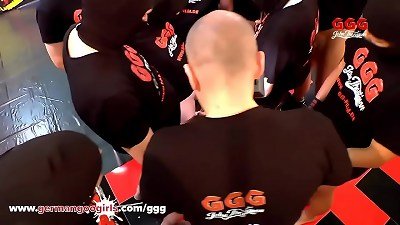 Mira fondled in deepthroat tear up Behind the scenes - German Goo ladies