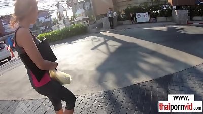 smallish amateur Thai teenager Bee alpinist wants to reach the top