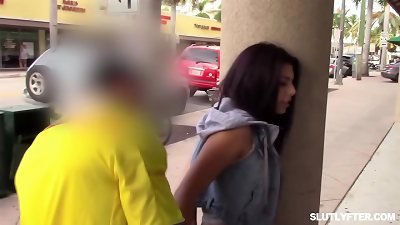 teenage shoplifter gets her snatch pulverized by the pervert officer