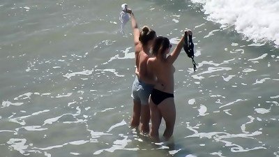 dolls taking braless images of themselves at beach