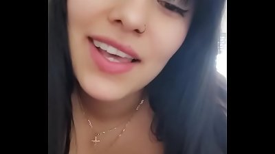 super hot LATINA MAKES VIDEOCALL WITH HER NEIGHBOR AND concludes UP rubbing HERSELF