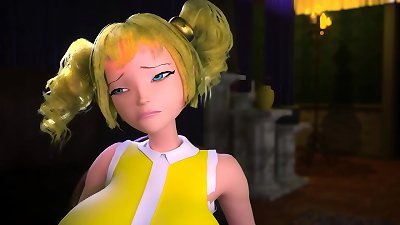 3DGSPOT - crazy three dimensional toon three way With multiple pricks And 2 buxomy Girls! UNCENSORED SEX!