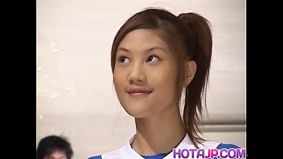 insatiable asian teen Azusa Ayano gangbanged in super hot mass ejaculation sex episodes